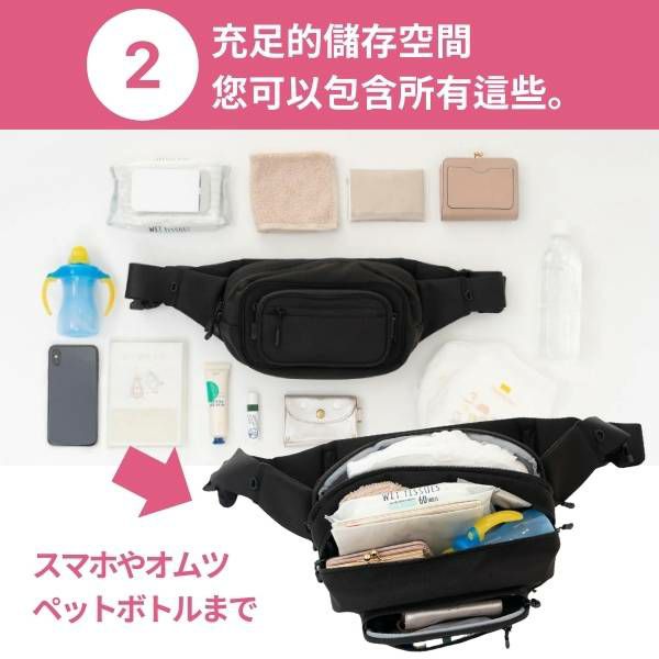 POMULU抱抱包 2WAY育兒抱坐單肩包(從日本到台灣)日本的人氣品牌　6個月至1歲,2歲,3歲,4歲,20公斤【附有初始鑰匙飾物】1000-57-04