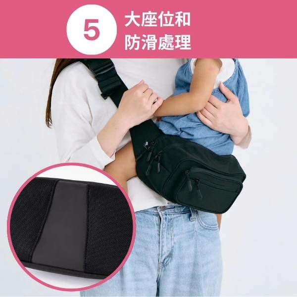 POMULU抱抱包 2WAY育兒抱坐單肩包(從日本到台灣)日本的人氣品牌　6個月至1歲,2歲,3歲,4歲,20公斤【附有初始鑰匙飾物】1000-57-04