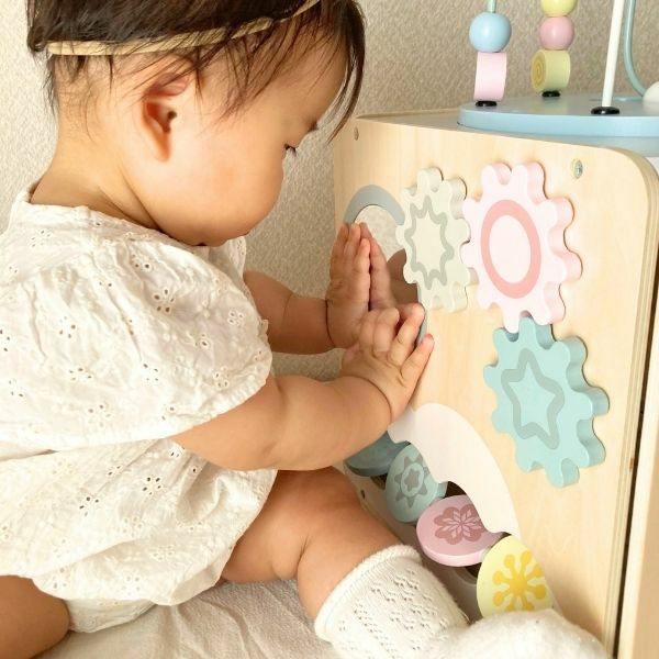 木製トイボックス 知育玩具 プレイトイボックス 1歳 木製 北欧 （ おもちゃ 木のおもちゃ