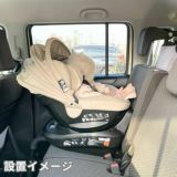 出産退院チャイルドシート【エールベベ クルットR】新生児乳児0歳～4歳 ISOFIXアイソフィックスで簡単取り付け おしゃれなパールベージュ 360度回転サイレントターンとジャンピングハーネスで簡単乗せ降ろし ウォッシャブルカバー カーメイト日本製 R129新安全基準4年保証1000-60-07