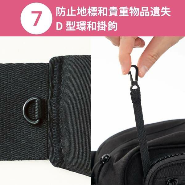 POMULU抱抱包2WAY育兒抱坐單肩包黑色的(從日本到台灣或香港)日本