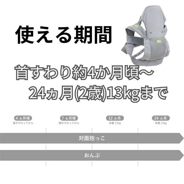 【おんぶ紐】ラッキー工業 昔ながらの高い位置のおんぶ紐をおしゃれで簡単装着!腰ベルトなしで妊娠中や二人目育児でも大活躍 オンバックスキャリアアドバンス【ライトグレー】