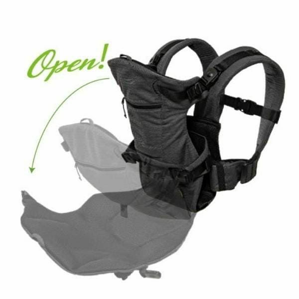 ベビーキャリアファースト【グレージュ】新生児から【まずコレ】超簡単抱っこ紐 帝王切開にもおすすめ 出産準備、1ヶ月健診や里帰り出産、上の子の送迎に大活躍！ 寝たらそのままおろせる、対面抱っこ・前向き抱っこ・4ヶ月からリュック式で簡単おんぶ イニシャルチャーム付き 1000-58-42