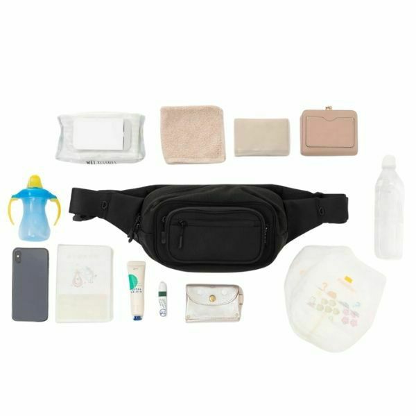 【レンタル試着そのまま購入決済用】ポムル(POMULU)ヒップシートショルダーバッグ【カジュアルブラック】1000-57-13