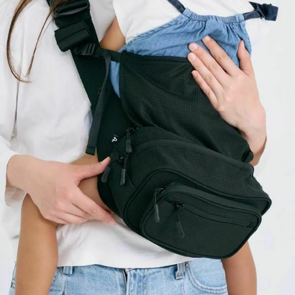 【レンタル試着そのまま購入決済用】ポムル(POMULU)ヒップシートショルダーバッグ【カジュアルブラック】1000-57-13