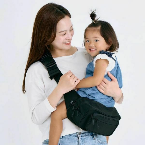 【レンタル試着そのまま購入決済用】ポムル(POMULU)ヒップシートショルダーバッグ【カジュアルブラック】1000-57-13