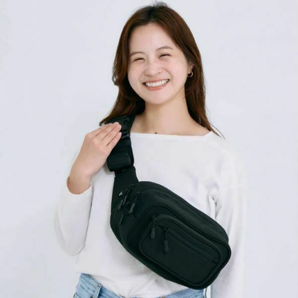 【レンタル試着そのまま購入決済用】ポムル(POMULU)ヒップシートショルダーバッグ【カジュアルブラック】1000-57-13