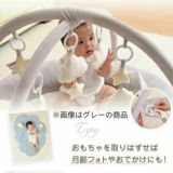 【出産祝】【ベビージム プレイジムマット】【プレミアム厚手ふわふわ】【コットンキャンディ】赤ちゃん(新生児0歳)から長く使える!折りたたみ収納ケース付きプレイマットと取り外せるおしゃれな知育おもちゃ。 寝返り腹ばい安心クッション！1000-21-60